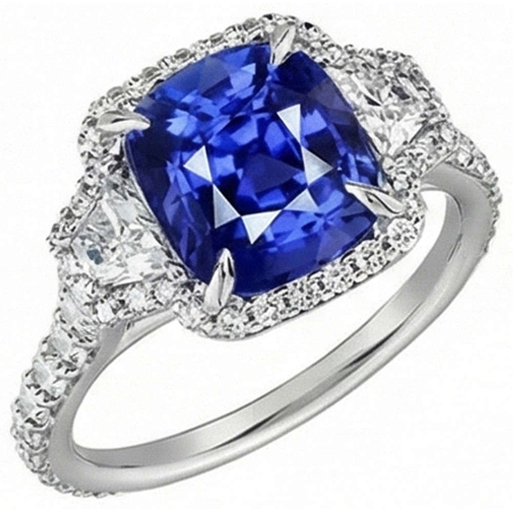 echter round diamant 2.50Karat ring Detailansicht