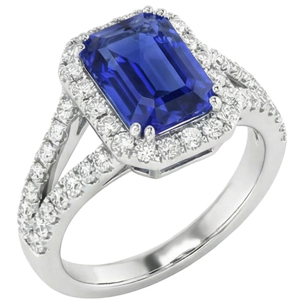 echter round diamant 11.75Karat ring Vorderansicht