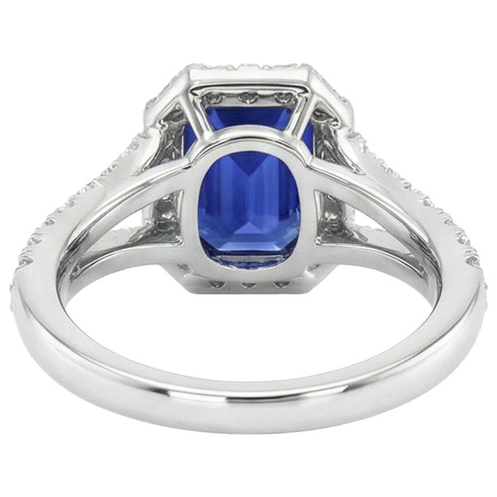 echter round diamant 11.75Karat ring auf Weiß