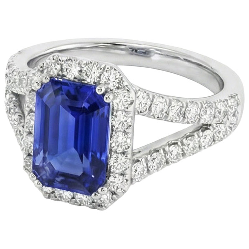 echter round diamant 11.75Karat ring Seitenansicht
