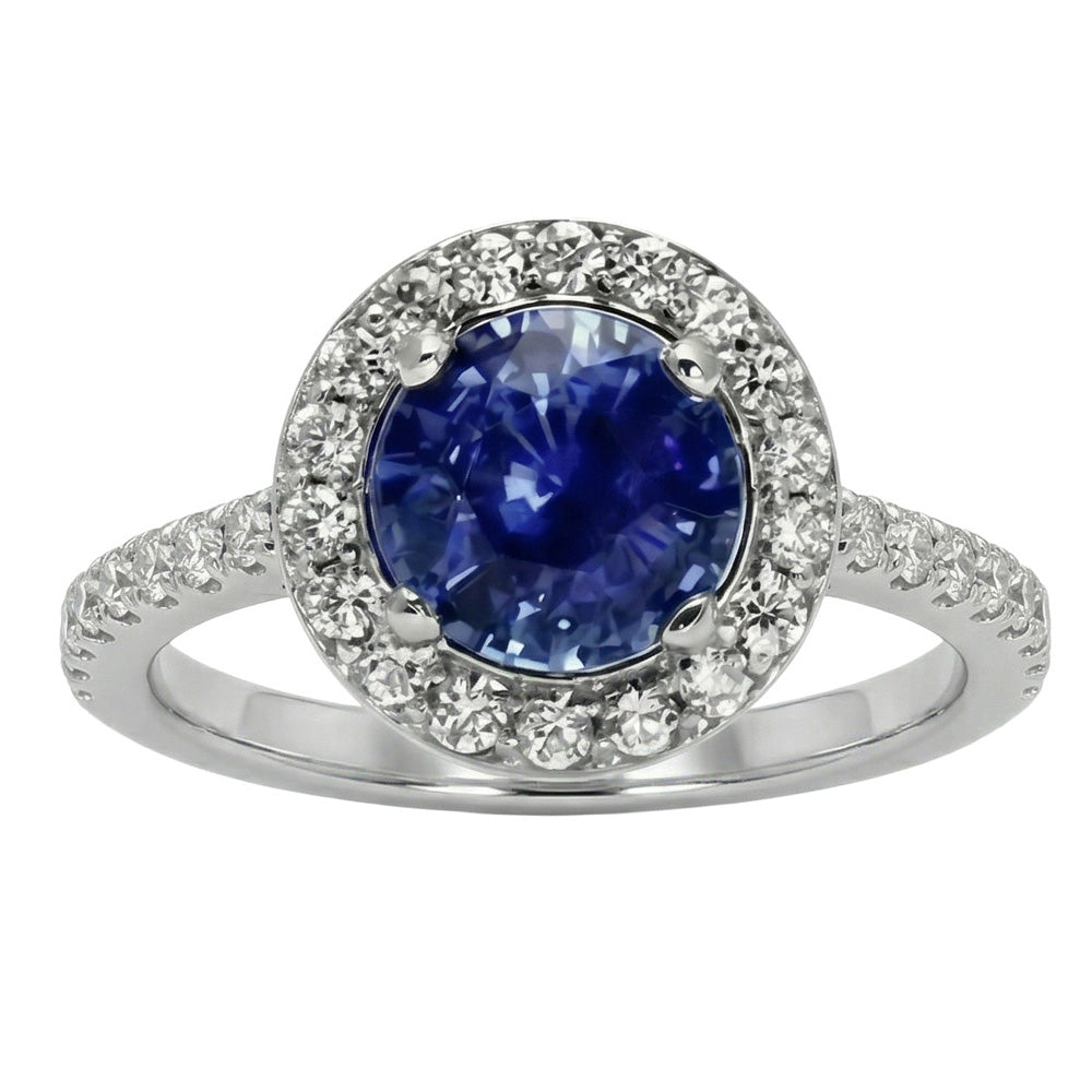 echter round diamant 2Karat ring Seitenansicht