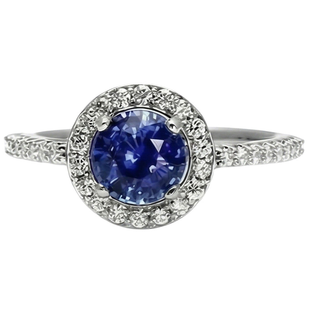 echter round diamant 2Karat ring Detailansicht