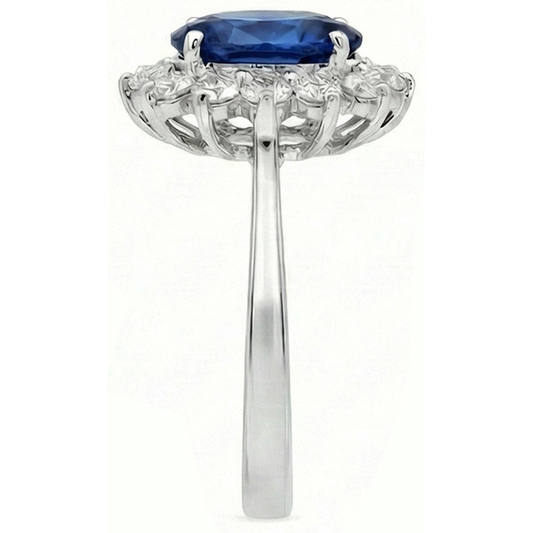 Halo Saphir Ring