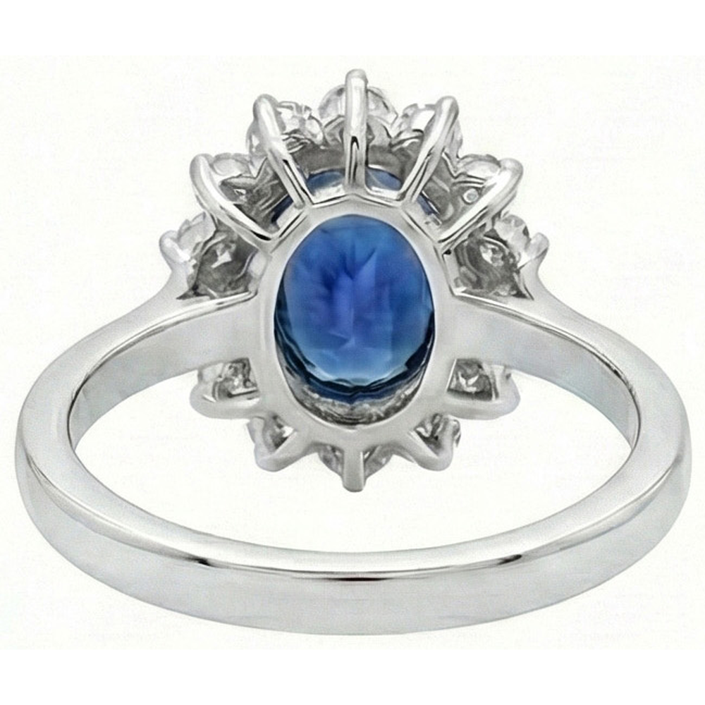 Halo Saphir Ring