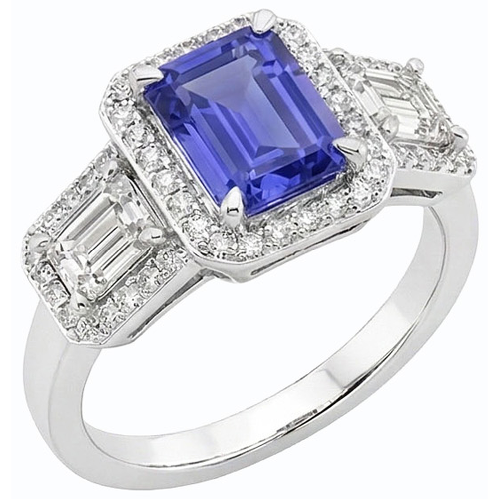 echter round diamant 3Karat ring Detailansicht
