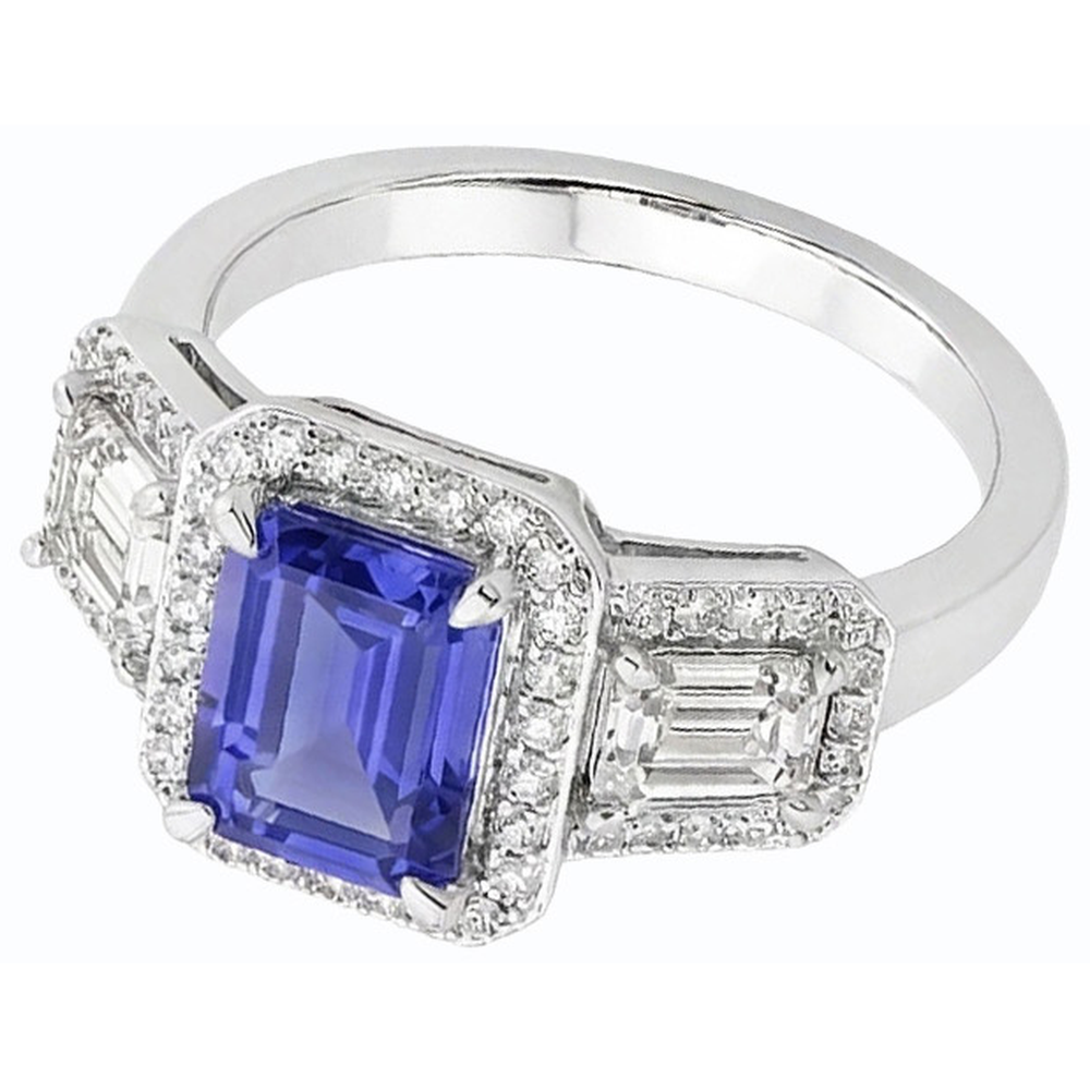 echter round diamant 3Karat ring Draufsicht