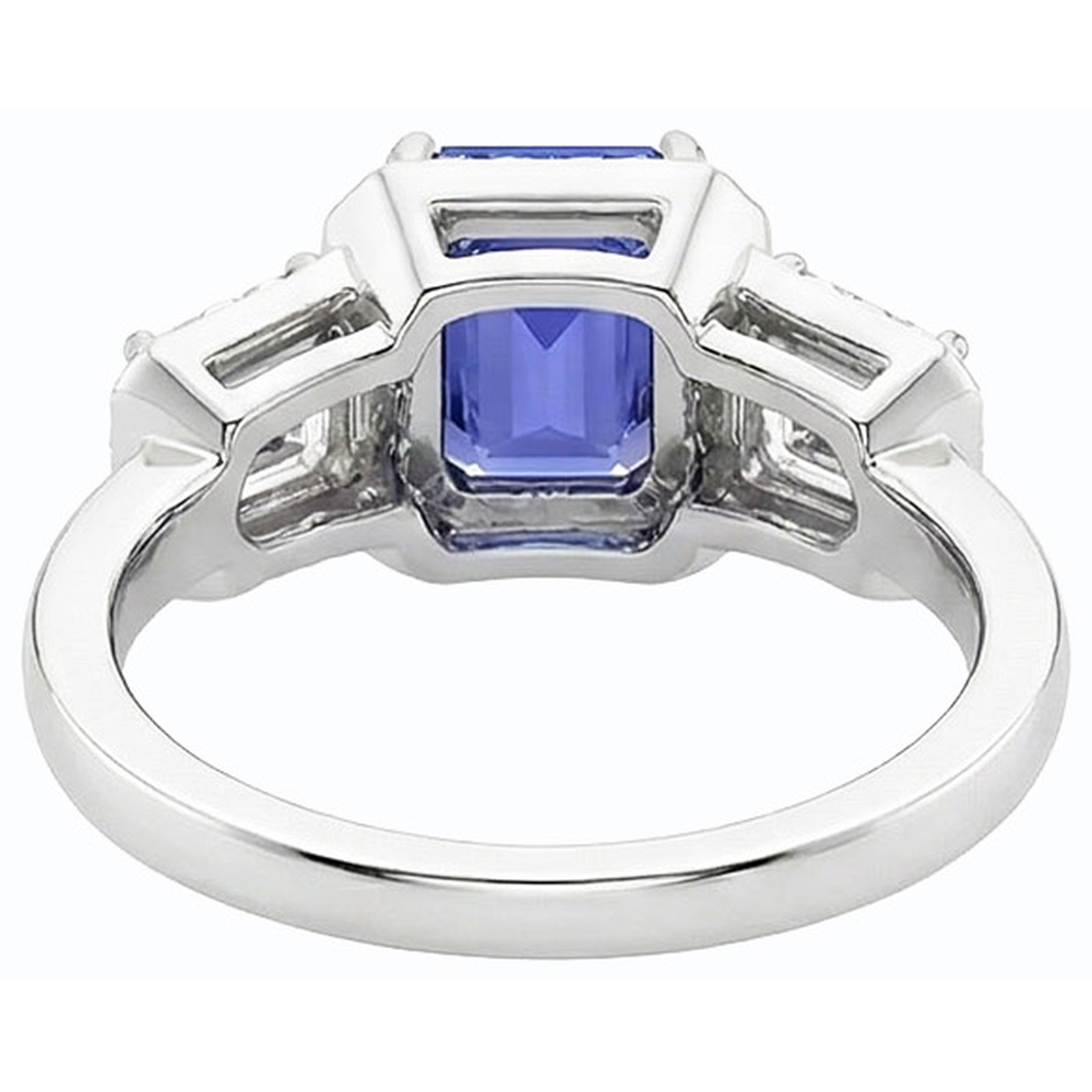echter round diamant 3Karat ring auf Weiß