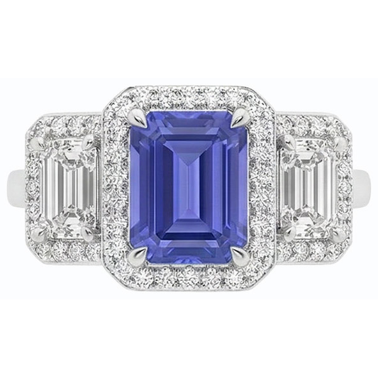 echter round diamant 3Karat ring Seitenansicht