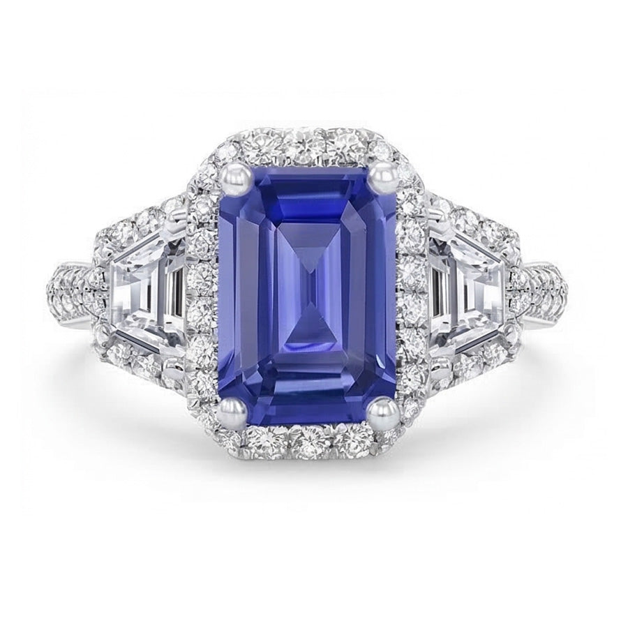 echter round diamant 4.50Karat ring Detailansicht