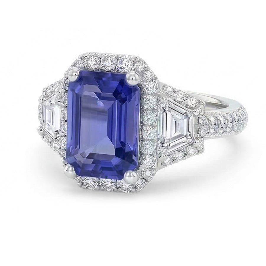 echter round diamant 4.50Karat ring Profilansicht