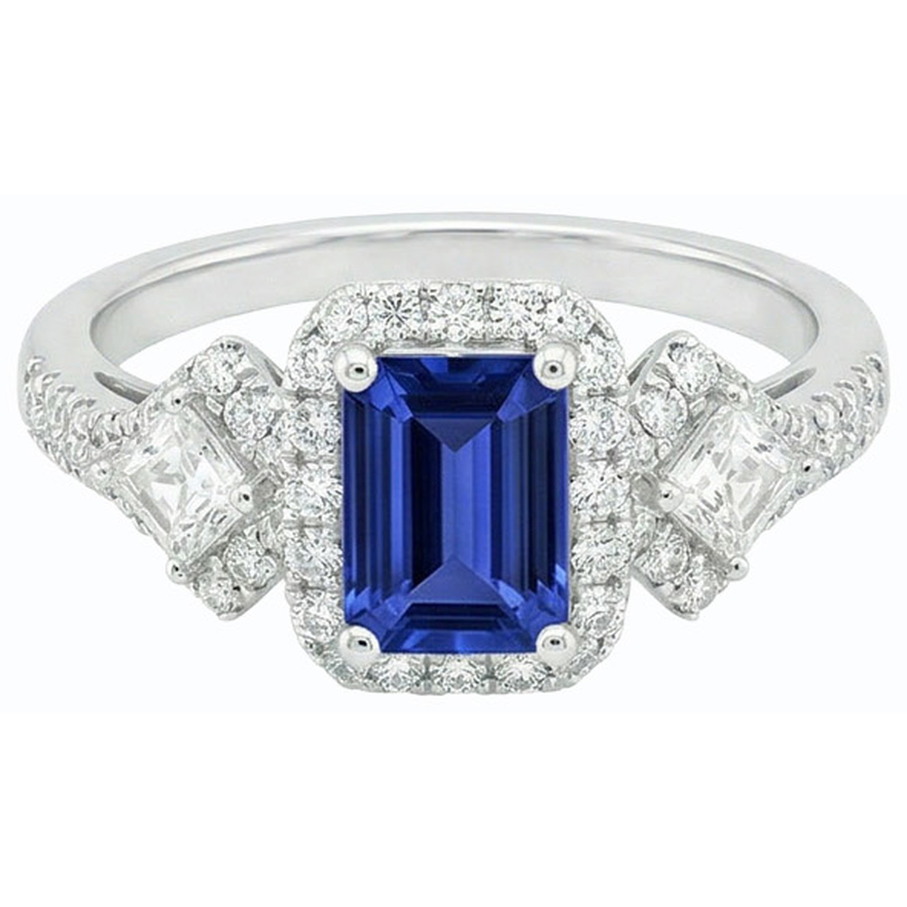 echter round diamant 3.50Karat ring Vorderansicht