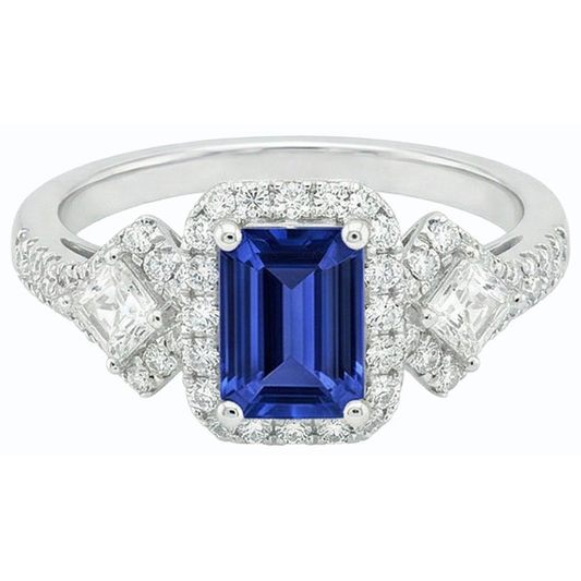 echter round diamant 3.50Karat ring Vorderansicht