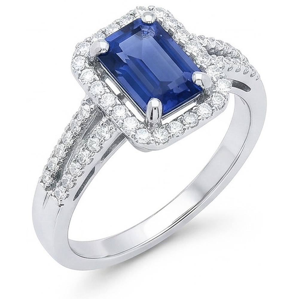 echter round diamant 4Karat ring Detailansicht
