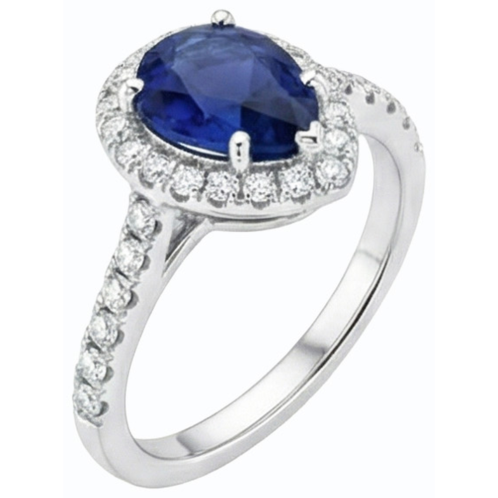 echter round diamant 3.50Karat ring Profilansicht