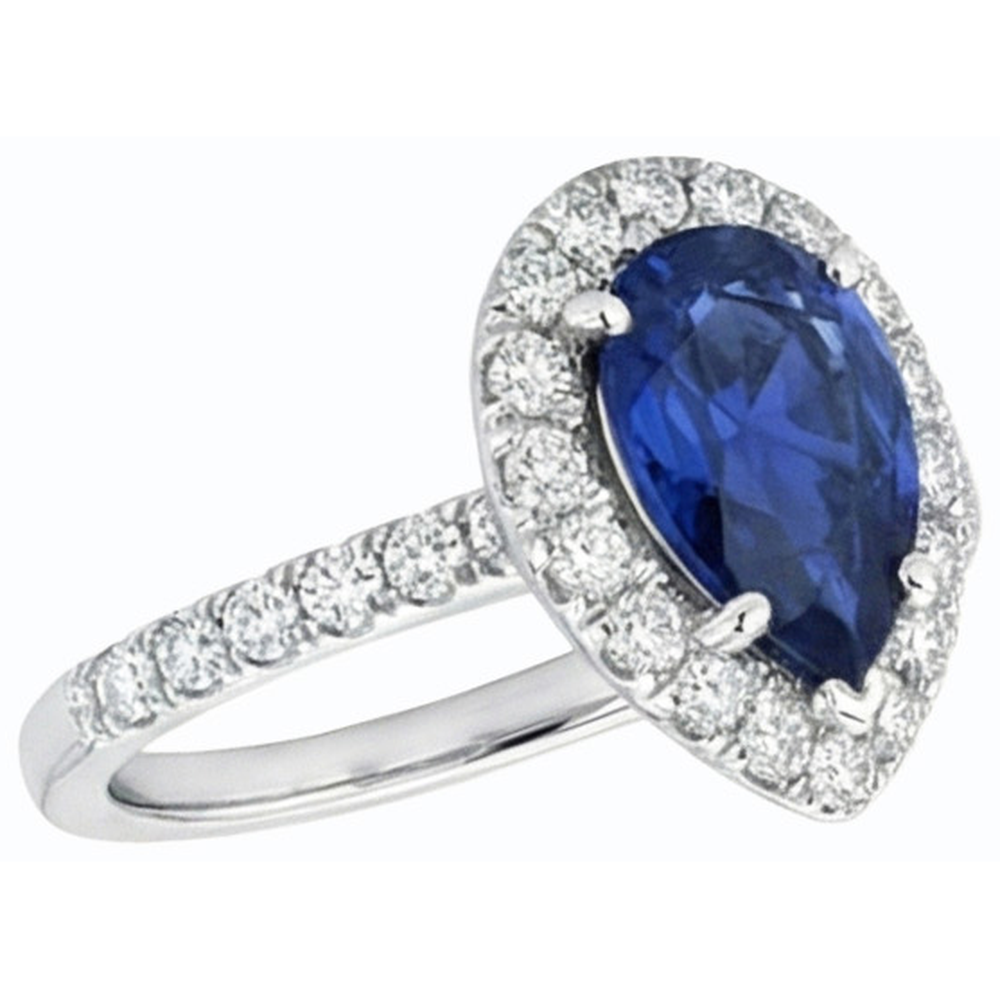 echter round diamant 3.50Karat ring auf Weiß