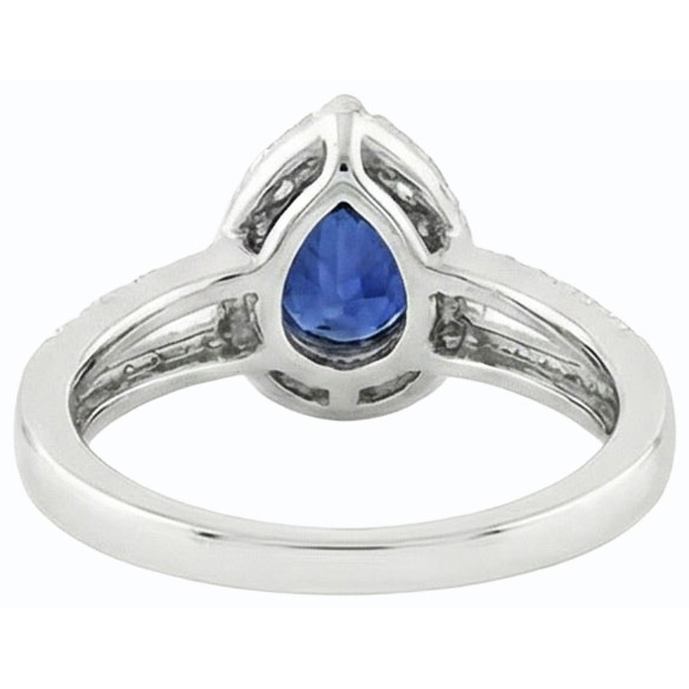 echter round diamant 4Karat ring Profilansicht