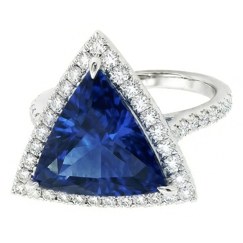 echter trillion diamant 5Karat ring Seitenansicht