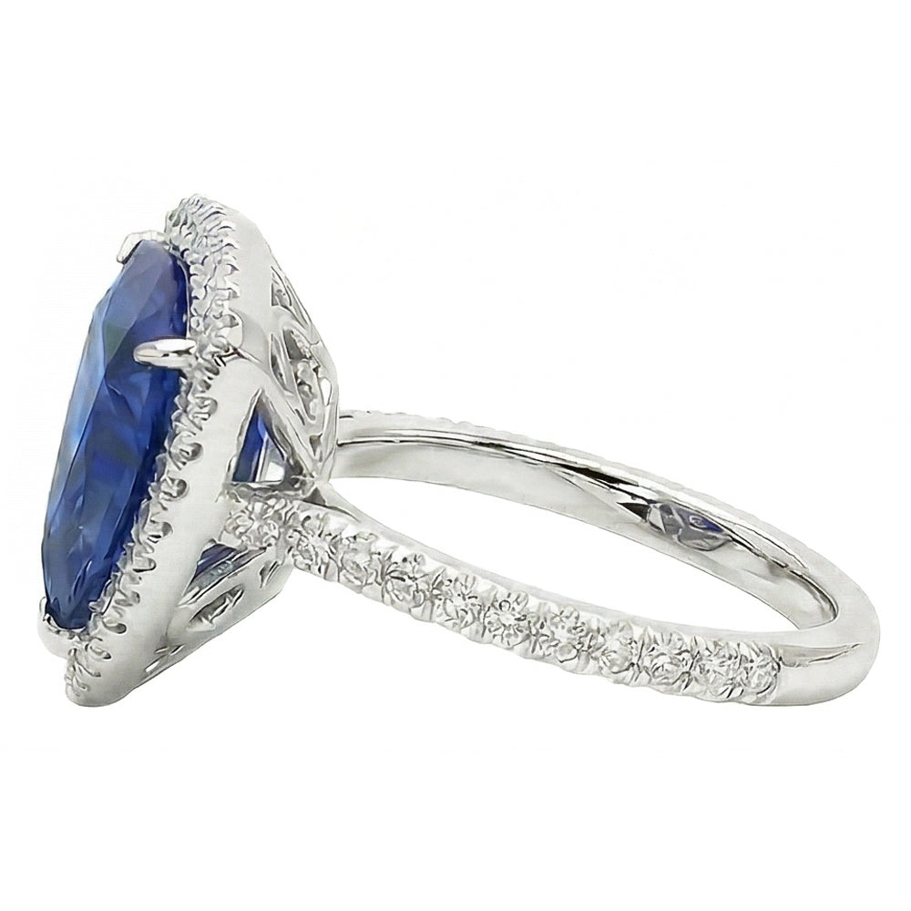 echter trillion diamant 5Karat ring Detailansicht