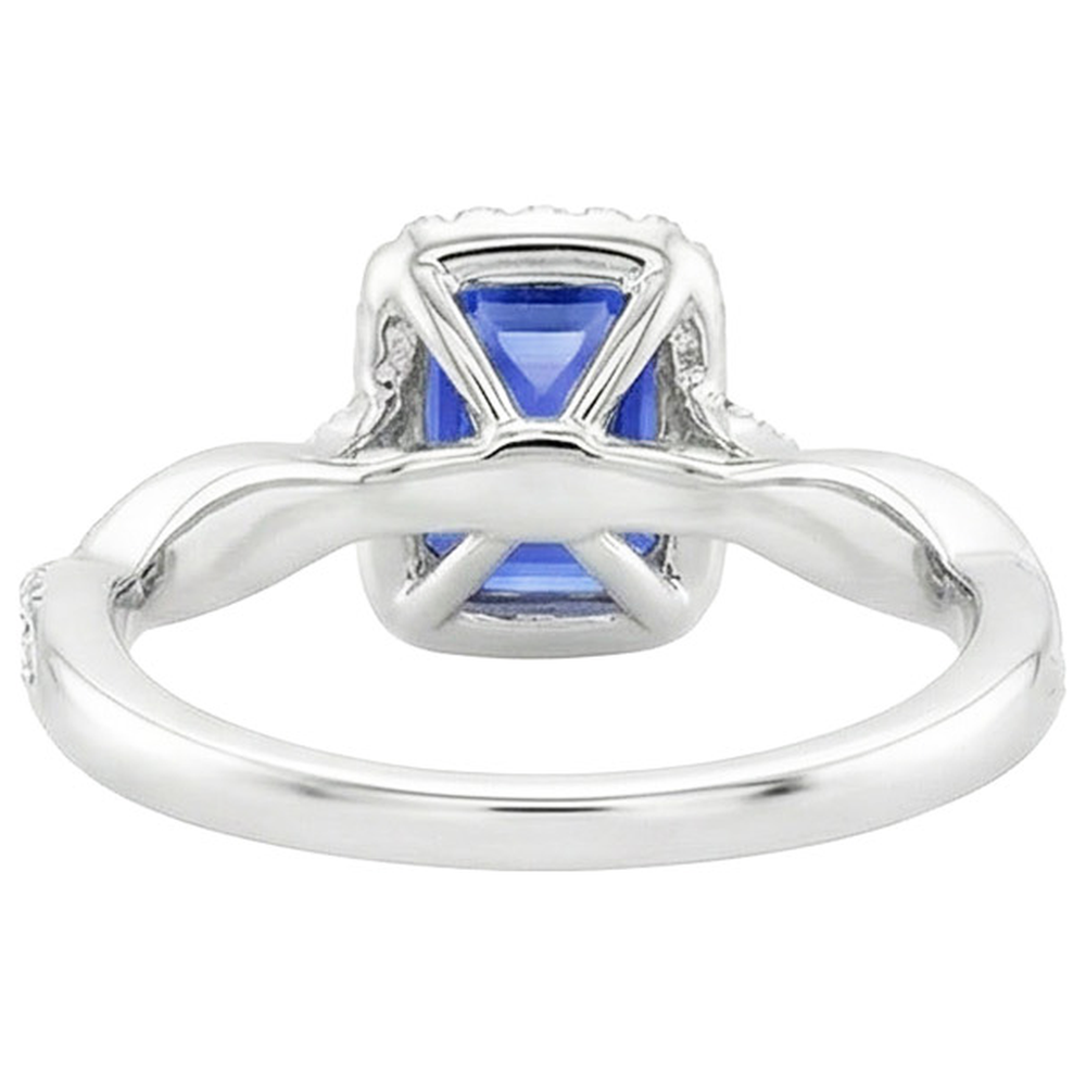echter round diamant 4.25Karat ring Detailansicht