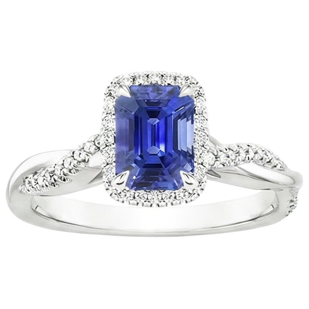 echter round diamant 4.25Karat ring Draufsicht
