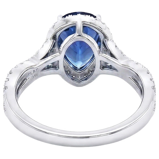 echter round diamant 6.50Karat ring Vorderansicht