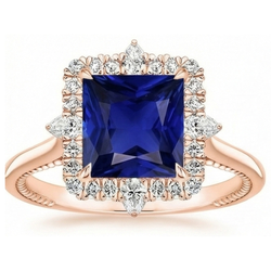Echter Diamant Ring 6.25 Karat - 14K Roségold