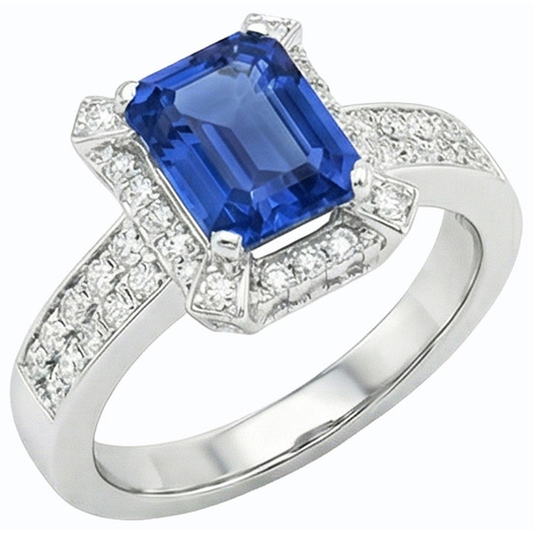 echter round diamant 3.50Karat ring Seitenansicht