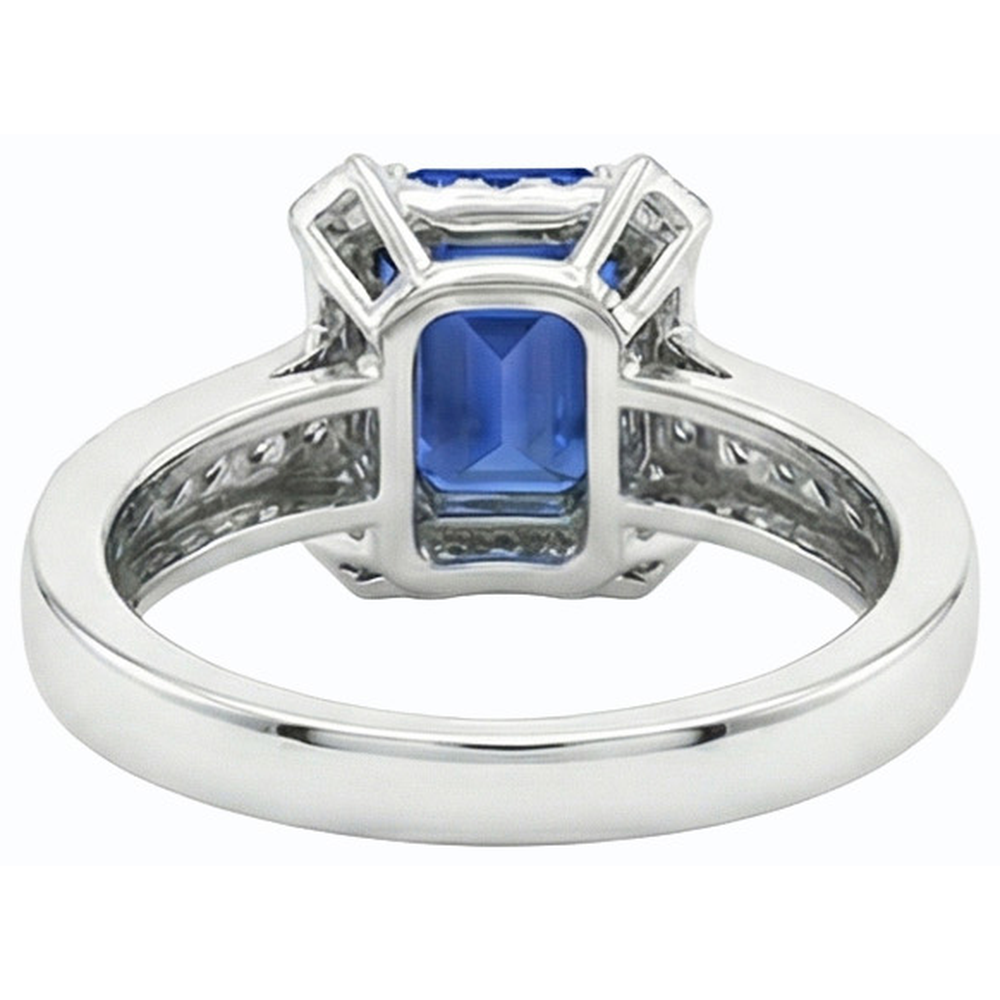 echter round diamant 3.50Karat ring Detailansicht