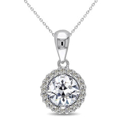 Halo 14K Weißgold – Brillant Antik-Kissen-Schliff 1,50 Karat