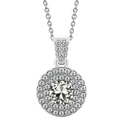3 Karat Brillant Halo in 14K Weißgold