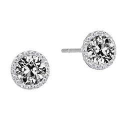 14 Karat Weißgold Ohrhänger mit Diamant – 1 Karat