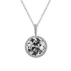 Glänzender Brillant Halo 2,50 Karat – 14K Weißgold – HarryChadEnt