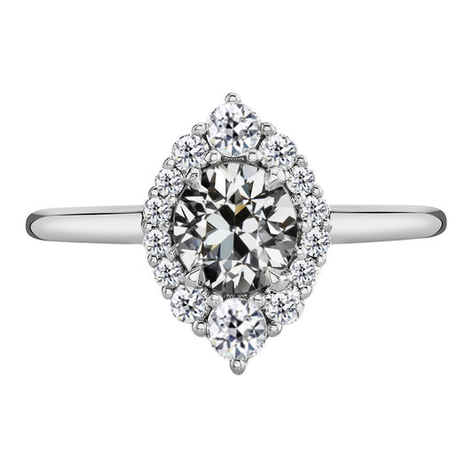 Designer Brillant Halo-Verlobungsring 3 Karat – Hauptansicht