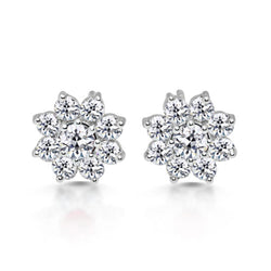 Authentischer Old Mine Cut Brillant Ohrringe – 0,50 Karat in 14K