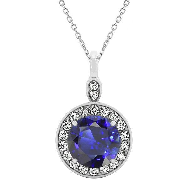 Natürlicher Royalblauer Saphir Schmuckstein-Anhänger – Hauptansicht