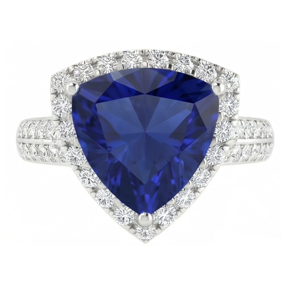 echter trillion diamant 3Karat ring Detailansicht