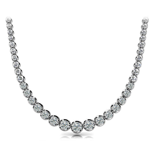 Halskette mit funkelndem 20-Karat-Natürliche Diamant