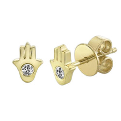 Maßgefertigter 1-Karat Diamant Ohrstecker