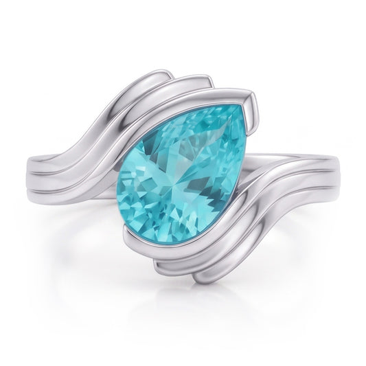Handgefertigter Edelstein-Ring – Paraiba-Turmalin 2 Karat |
