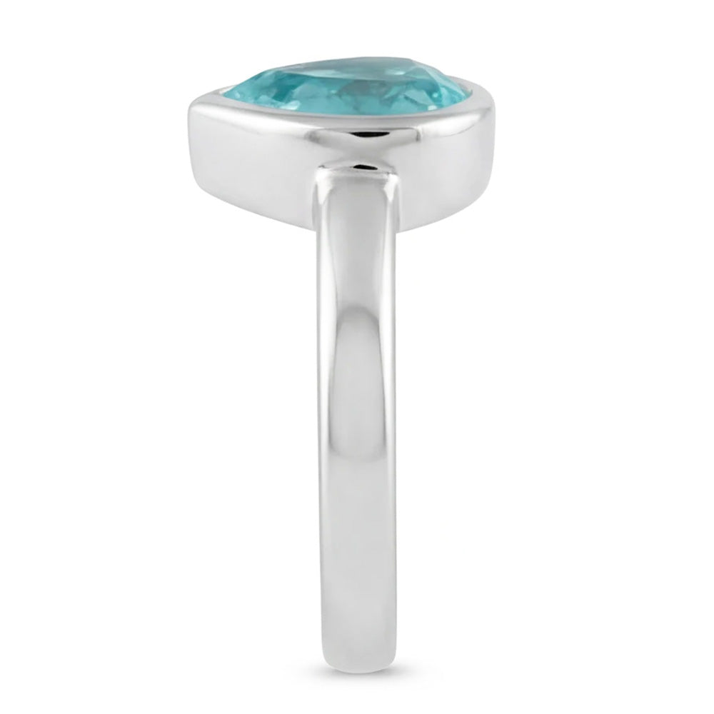 Handgefertigter Neon Paraiba Farbstein-Ring 1,25 Karat