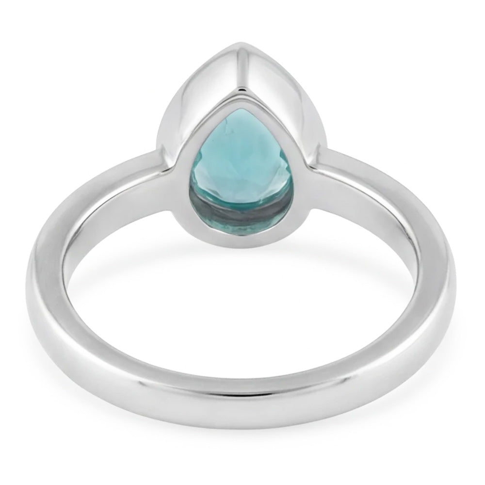 Handgefertigter Neon Paraiba Farbstein-Ring 1,25 Karat