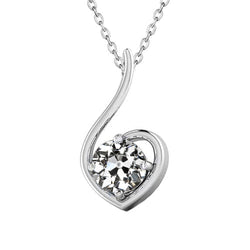 1 Karat Brillant Anhänger in 14K Weißgold