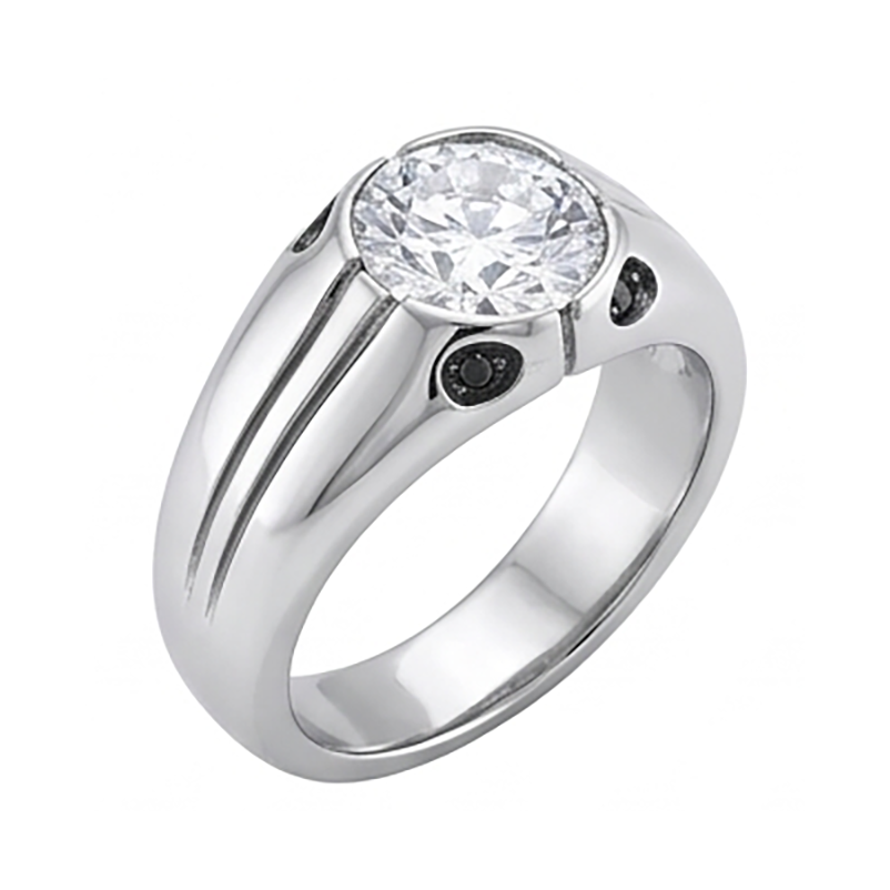Herr Ring Einzigartig Herren Aus der Erde Abgebauter Natürlicher Diamant Schmuck