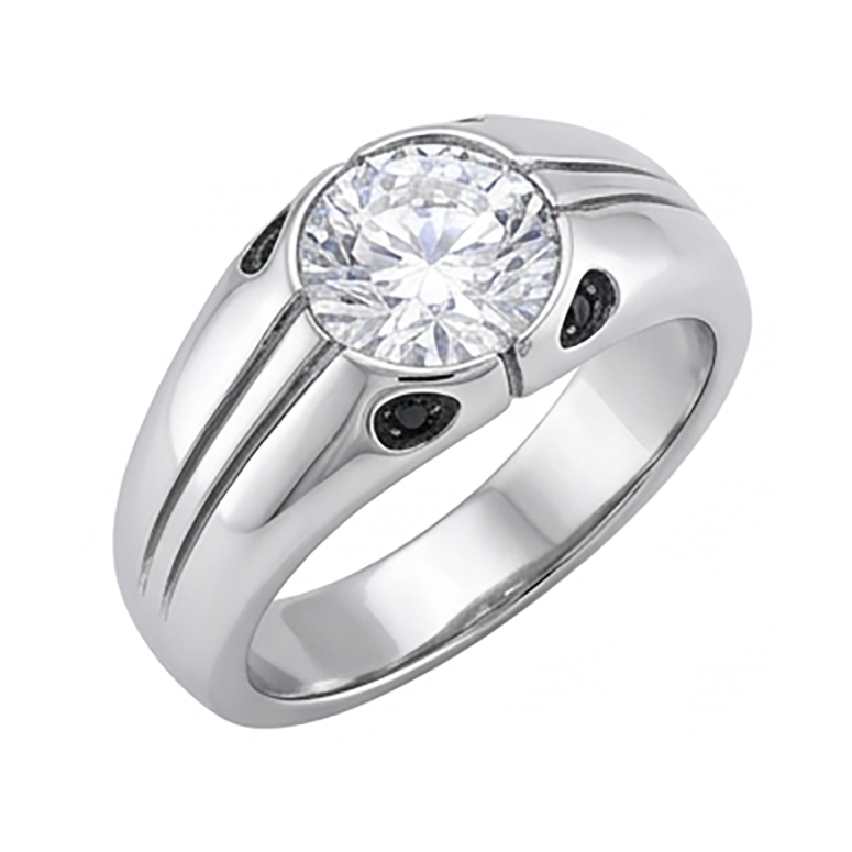 Herr Ring Einzigartig Herren Aus der Erde Abgebauter Natürlicher Diamant Schmuck