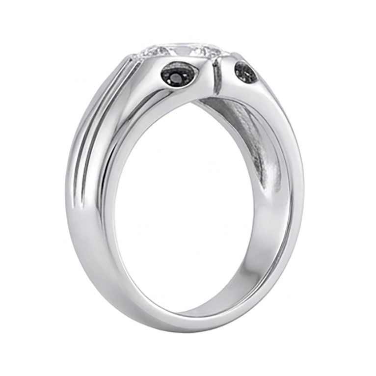 Herr Ring Einzigartig Herren Aus der Erde Abgebauter Natürlicher Diamant Schmuck