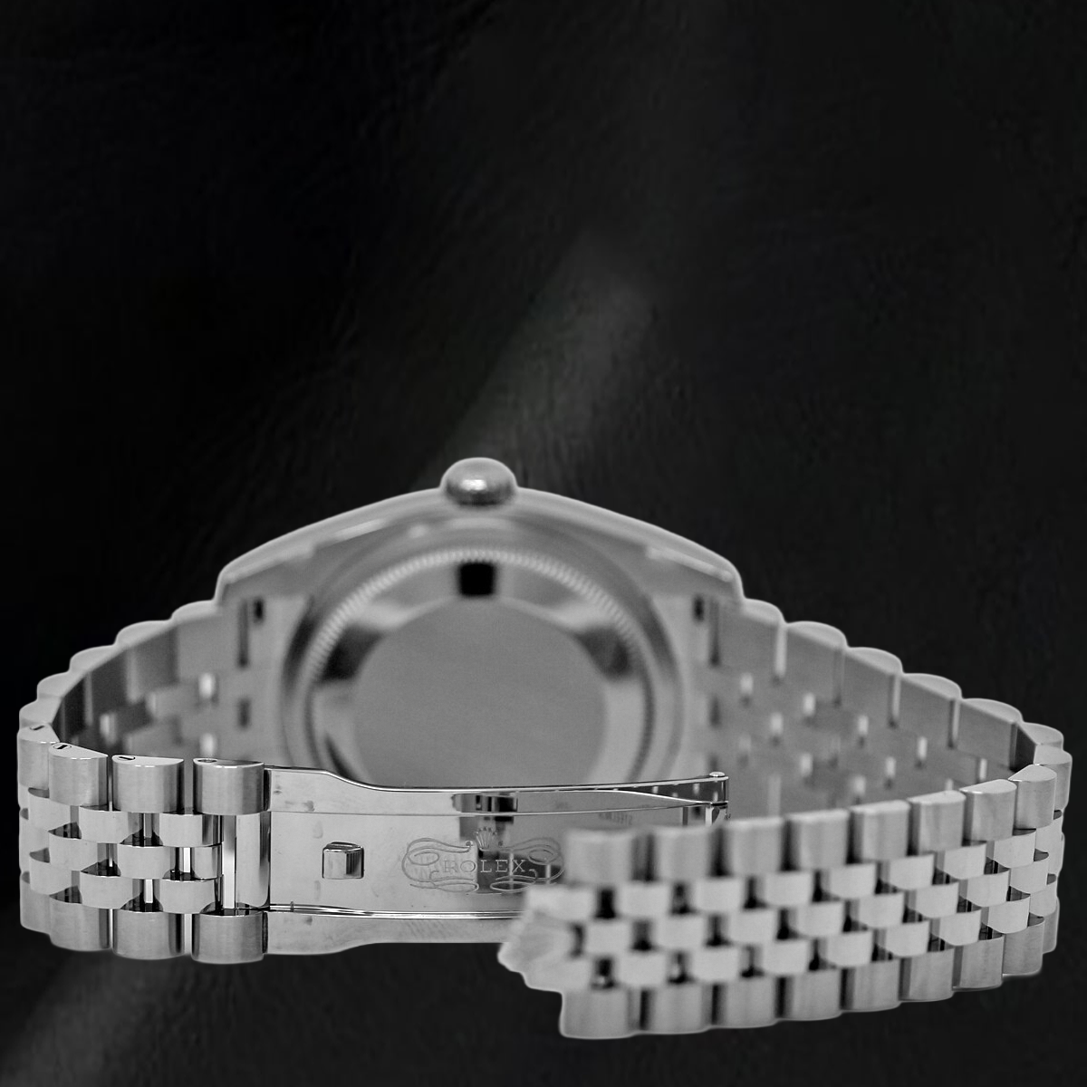 Herren-Herrenuhr Rolex Date Just, Verdeckter Verschluss silbernes Zifferblatt, Jubilee-Band versteckt