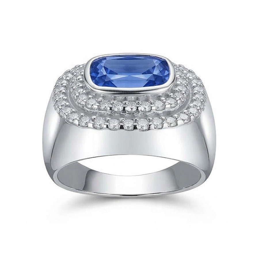 echter round diamant 4.50Karat ring Draufsicht