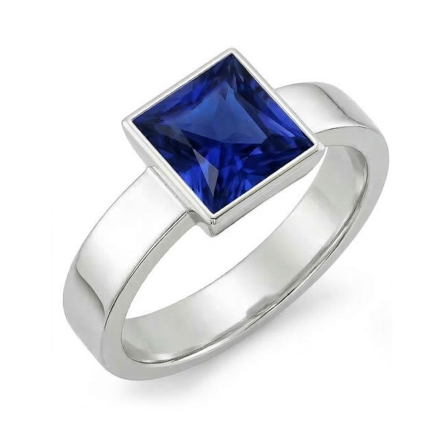echter princess diamant 5Karat ring Detailansicht
