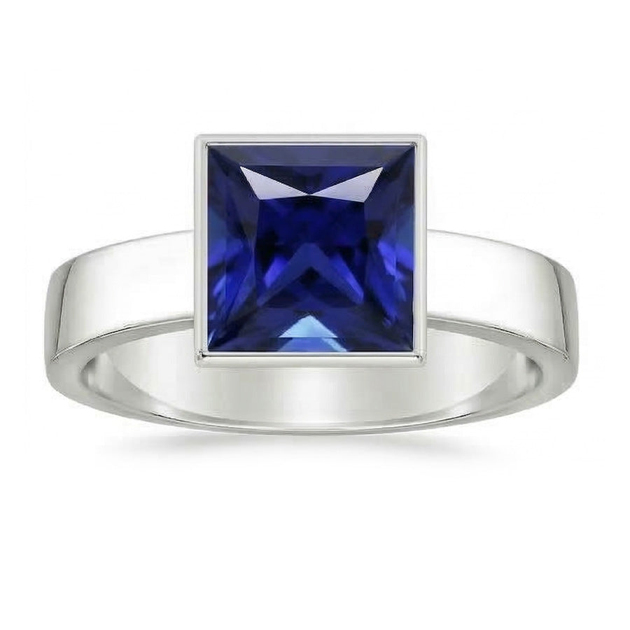 echter princess diamant 5Karat ring Draufsicht
