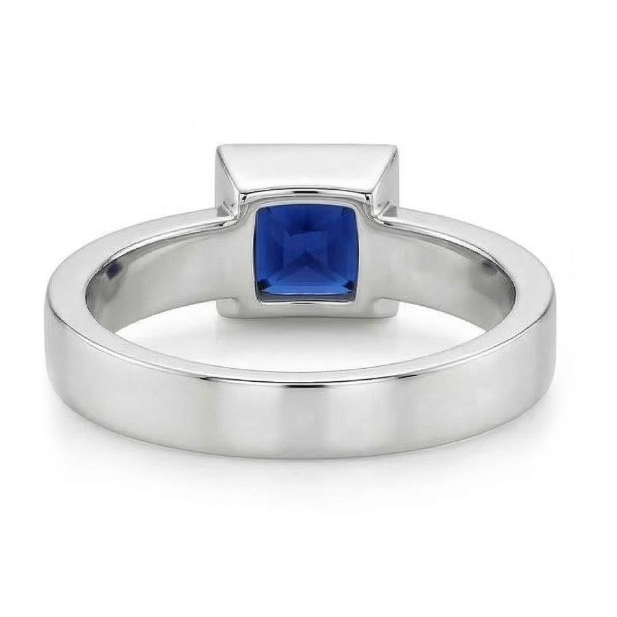 echter princess diamant 5Karat ring Profilansicht